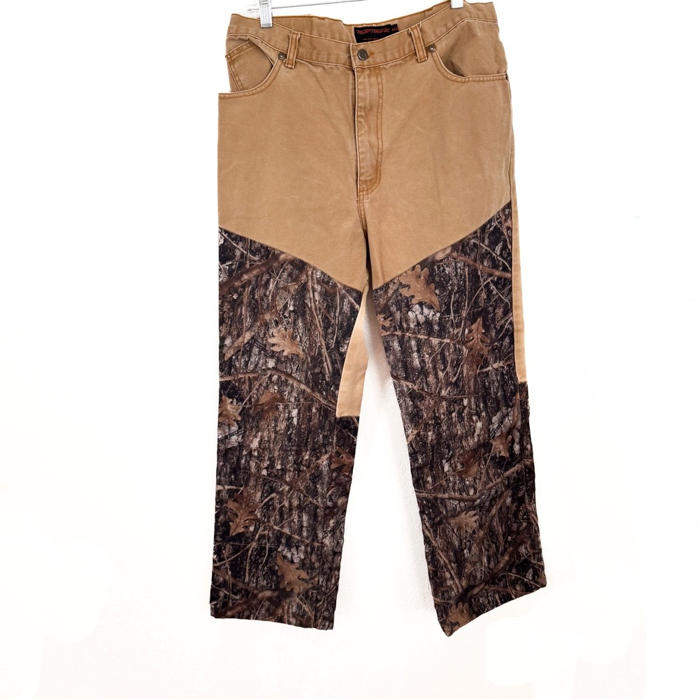 TrueTimber Camo Hunting Pants Workwear Outdoors Tan Brown 34x30
